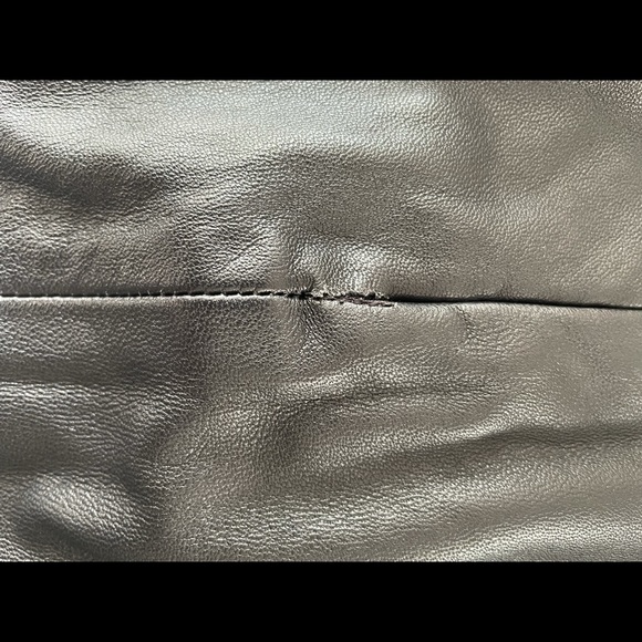 Marciano - High waisted Black leather skirt - size 4 - Picture 7 of 15